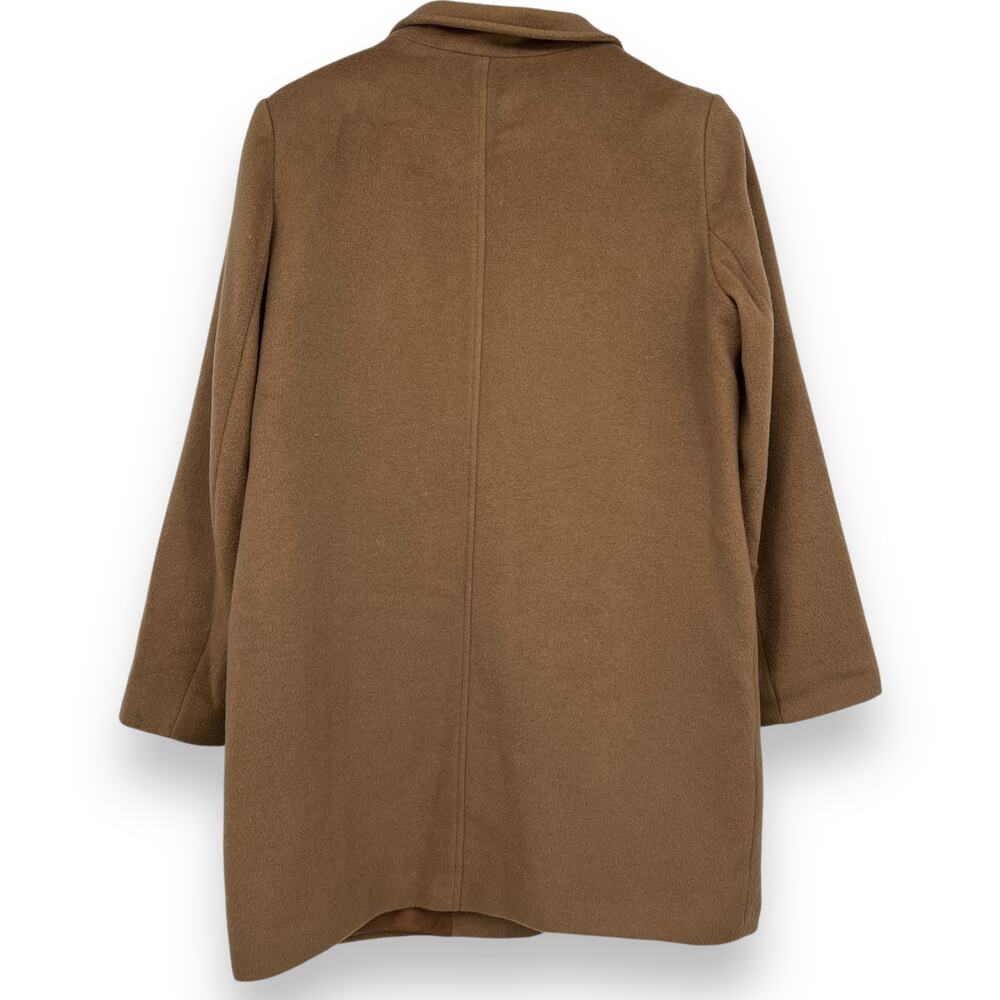 Lauren Ralph Lauren Tab Front Wool Blend Coat New Vicuna Brown Women's 8 Soft - Picture 5 of 14